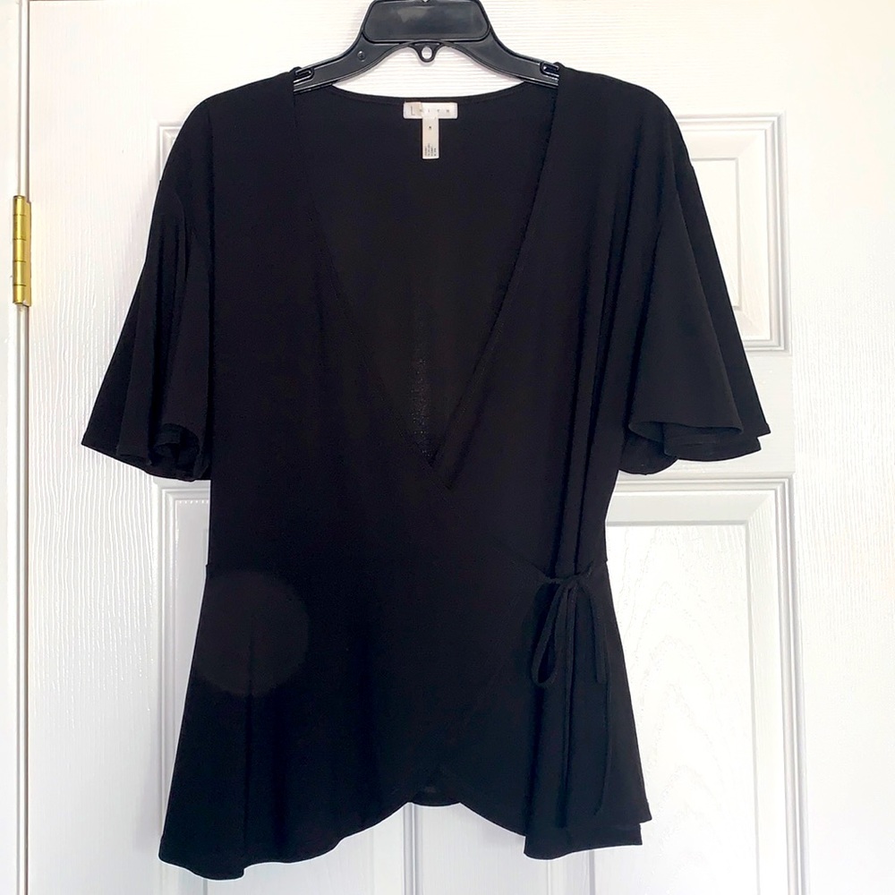 Black Wrap top
